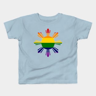 Pin*y Third Culture Series (Rainbow) Kids T-Shirt